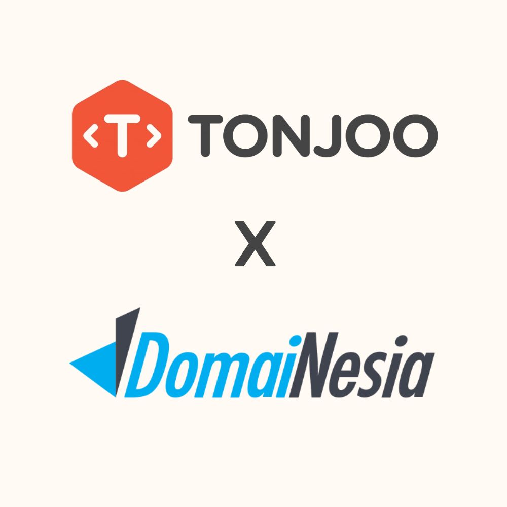 Logo Tonjoo x DomaiNesia