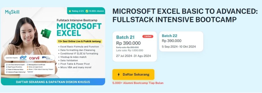 Kelas Excel Yang Terpercaya